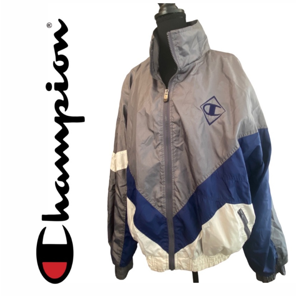 Vintage Champion Zip Up Windbreaker
